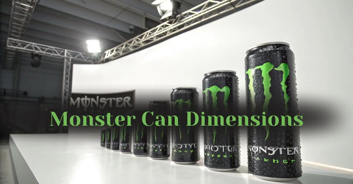 Size of Monster Can in Inches